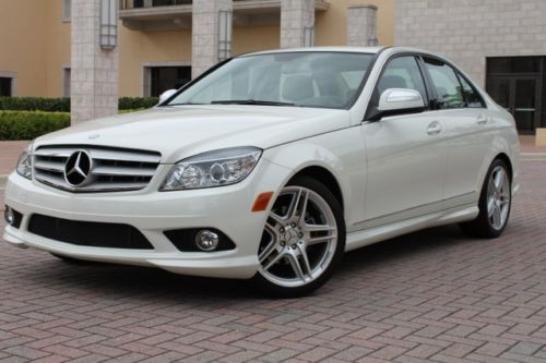 2009 mercedes-benz c300 sport 18 5-twin-spoke amg wheels 1-owner clean carfax!