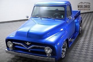 1955 ford f100 custom street rod pickup truck! v8! a/c! disc brakes! stunning!!