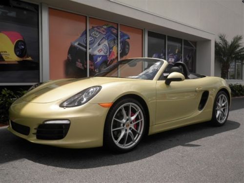 2013 porsche boxster s convertible rare lime gold - loaded!