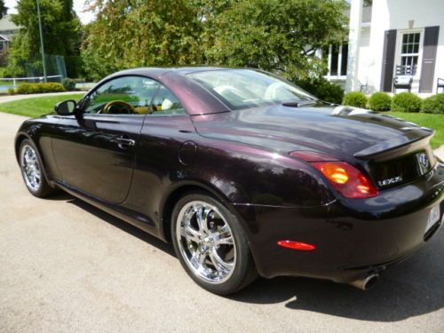 2002 lexus sc convertible in rare beautiful dark amethist color, no reserve