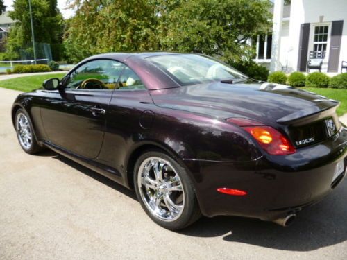 2002 lexus sc convertible in rare beautiful dark amethist color, no reserve