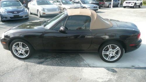 2004 mazda miata mx-5 l.s.convertible. 76,396 mi. clean car fax. florida car