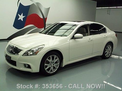 2011 infiniti g37x sport awd sedan htd leather nav 51k! texas direct auto