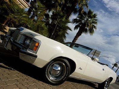 1973 mercury cougar xr7 convertible arizona original miles no reserve!