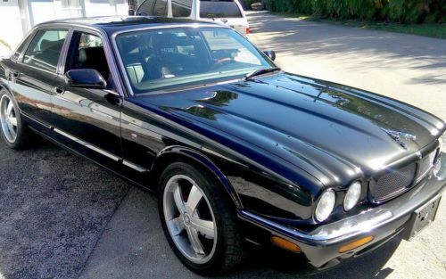 2000 jaguar xjr supercharged, mint, black on black, navigation, tsw sport rims