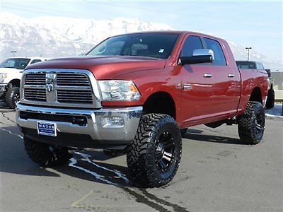 Dodge ram mega cab laramie 4x4 cummins diesel leather custom lift wheels tires