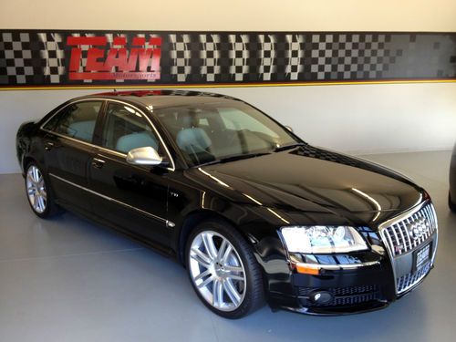 2007 audi s8 - 1 owner - black/black - 450hp 5.2l v10 - nav - premium pkg - 20's