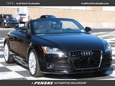 08 audi tt black convertible v6 quattro leather 44k miles clean car fax