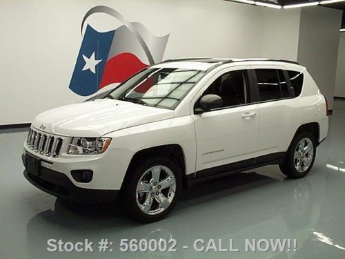 2012 jeep compass ltd heated leather sunroof nav 30k mi texas direct auto