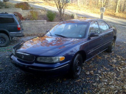 1999 buick century custom, blue/blue, at, cd, 130kmi. runs, needs attention