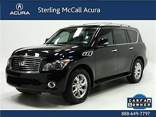 2012 infiniti qx56 4wd suv premium navi lthr snrf daul dvd heated seats xenon!