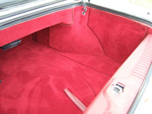 1988 Cadillac Allante White Pearl Convertible Soft and Hard Top w/Red Leather, image 9