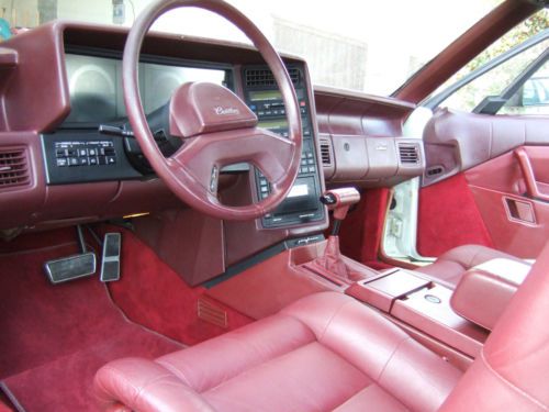 1988 Cadillac Allante White Pearl Convertible Soft and Hard Top w/Red Leather, image 10