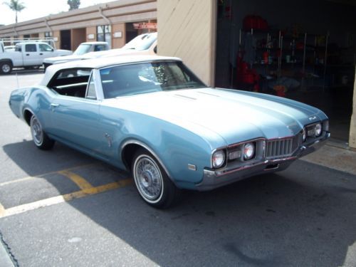 1968 olds cutlass &#034;s&#034; convt.v8/auto.pwr top.pwr.str./power disc brakes.superb