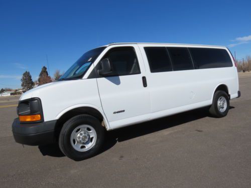 2003 chevrolet express 3500 15 passenger van beautiful 1 owner govt no salt 6.0