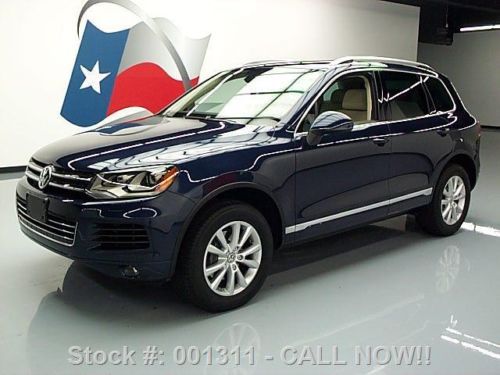 2013 volkswagen touareg vr6 sport awd sunroof nav 13k  texas direct auto