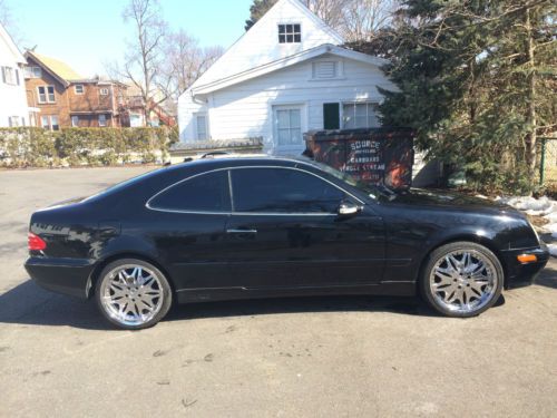 2001 mercedes benz clk 320 coupe w/ 19 inch chrome rims!! only 93,000 miles!!!