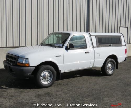 Ford ranger pickup truck standard cab w/canopy 2.5l gas engine 5 spd manual