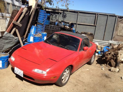 1991 mx5 mazda miata red