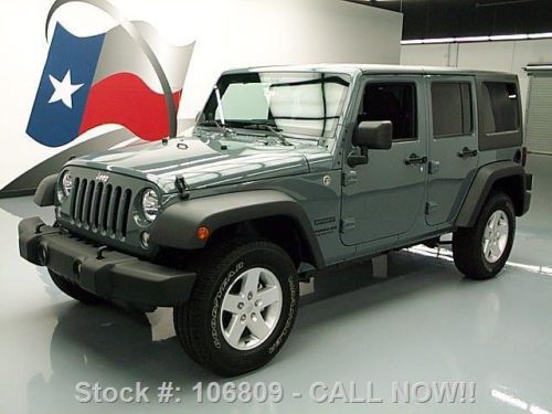 2014 jeep wrangler unltd sport 4x4 hard top auto 6k mi texas direct auto