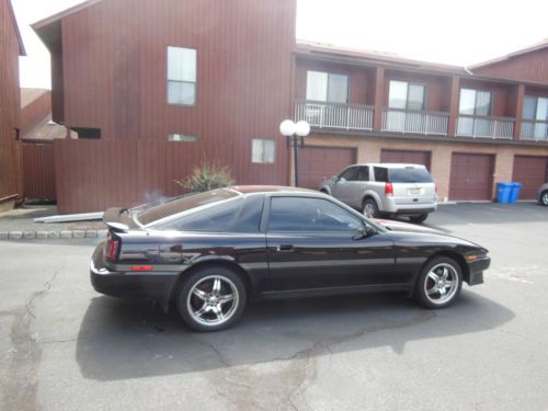 Toyota supra 1jz single turbo with black/burgundy interior &#039;87