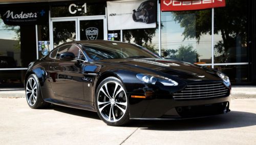 Rare black carbon edition aston martin vantage v12 coupe