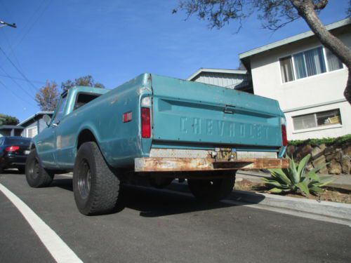 1969 Chevrolet C20 Fleetside California Black Plate Pickup Truck V8, US $3,500.00, image 7