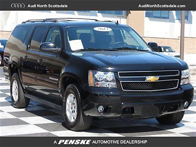 13 chevy suburban 4wd dvd clean car fax factory warranty