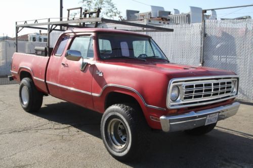 1974 dodge custom club cab 100 4x4 automatic 8 cylinder no reserve