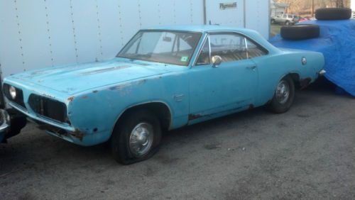 1968 plymouth barracuda 6 cyl auto great project