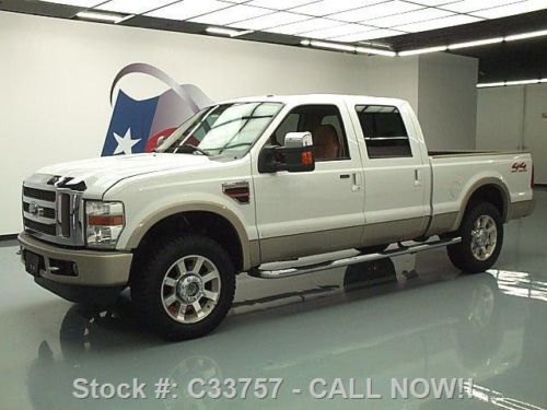 2008 ford f-250 king ranch diesel 4x4 sunroof nav 65k texas direct auto