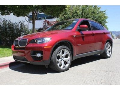 09 x6 35i, vermillion red, certified, pp, cw, sp, rc, tp, 20" wheels, 322, 655