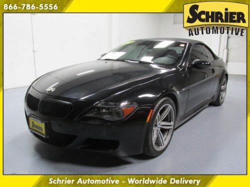 2007 bmw m6 smg black red leather convertible soft top carbon fiber trim