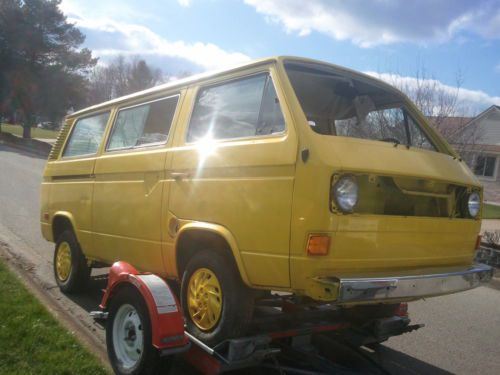 Vw, bus, yellow, vanagon, van, vanogan, rolling chassis, automatic, new brakes