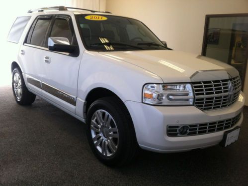 2011 lincoln navigator white leather navigation backup camera dvd players