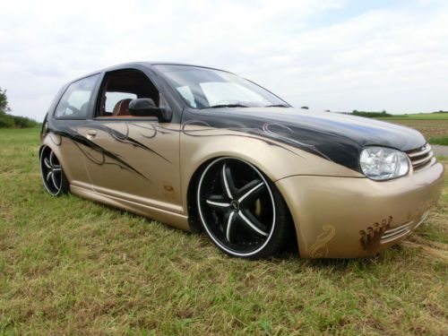 Germany&#039;s most beautiful golf iv - unique vw golf iv in the al capone style !!!