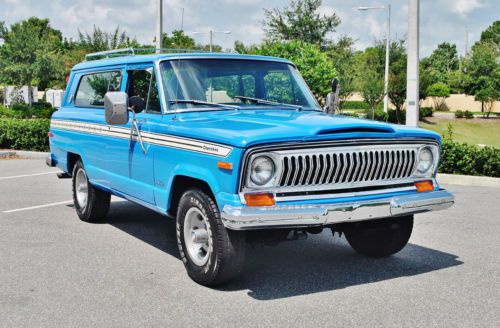 You must see this one folks 1977 jeep cherokee s 401 v-8 a/c 4x4 quadra trac wow
