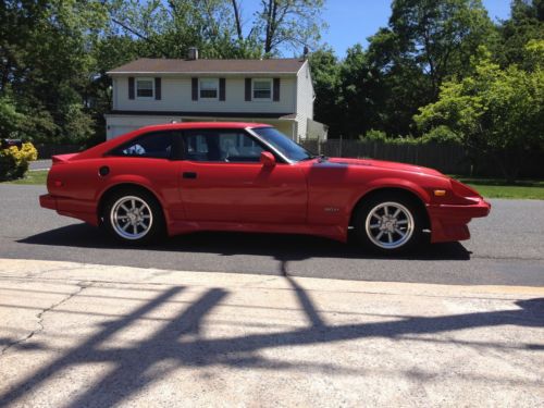 1983 datsun 280zx 2x2 en excellent running codicion red 5 speed