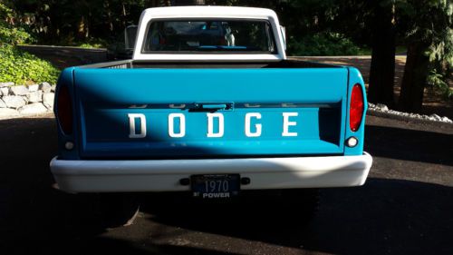 Dodge: 1970 w100 4 x 4 short bed, at, central oregon dry truck