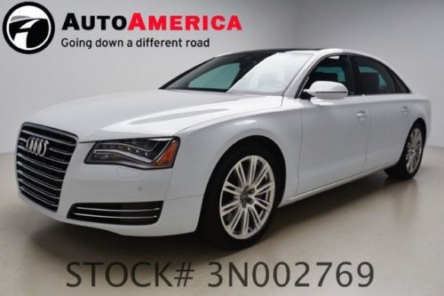 2014 audi a8 l 4.0t 9k miles nav sunroof rearcam park assist bose 1 one owner