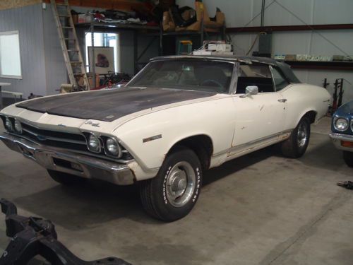 1969 chevelle convertible-project-rolling body