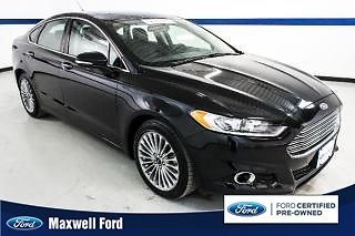 14 fusion titanium, 2.0l 4 cylinder turbo, auto, leather, sync, clean 1 owner!