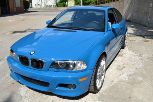2001 bmw e46 m3 coupe laguna seca blue 6-speed manual 9,900 miles tasteful mods