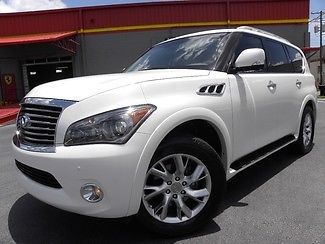 Qx56*theater pkg*moonlight/ivory*1 owner*warranty*carfax cert*we finance*fla