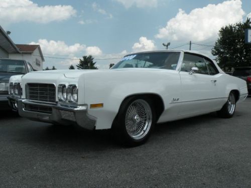 1970 oldsmobile delta eighty-eight convertible,triple white,daytons,calif car!