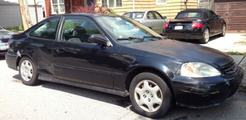 2000 HONDA CIVIC EX COUPE BLACK AUTO 162K GREAT RELIABLE CAR! READ DESCRIPTION!, image 4