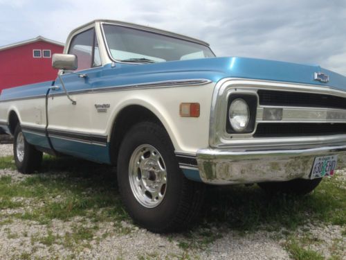 1970 chevrolet c20: blue, 77,000 original miles,