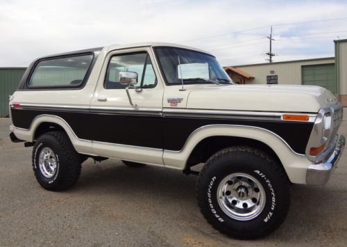 Rare,1978 ford bronco ranger xlt, 4x4, automatic, a/c,400 v8. rust free