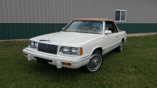 Affordable classic - 1986 chrysler lebaron k-car convertible