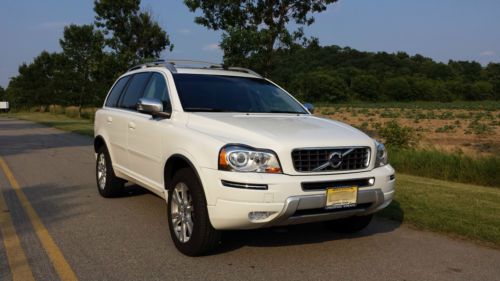 2013 volvo xc90 3.2 white/black 1 owner leather navigation awd